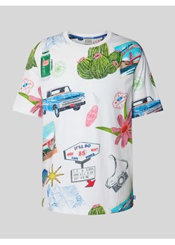 T-shirt z okrągłym dekoltem ze sklepu Peek&Cloppenburg  w kategorii T-shirty męskie - zdjęcie 173796548