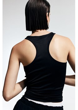 H & M - Koszulka w prążki - Czarny ze sklepu H&M w kategorii Bluzki damskie - zdjęcie 173796696