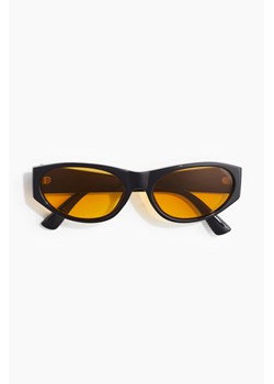 H & M - Owalne okulary przeciwsłoneczne - Czarny ze sklepu H&M w kategorii Okulary przeciwsłoneczne męskie - zdjęcie 173796746
