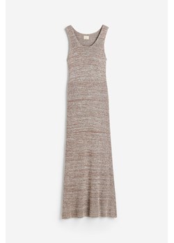 H & M - Dzianinowa sukienka z jedwabiem - Beżowy ze sklepu H&M w kategorii Sukienki - zdjęcie 173796788