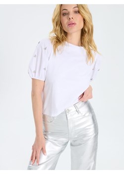 Sinsay - Bluzka z bufkami - biały ze sklepu Sinsay w kategorii Bluzki damskie - zdjęcie 173800109