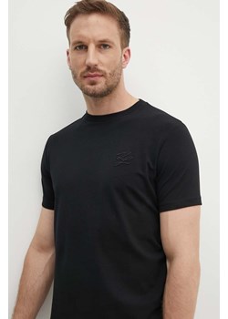 Karl Lagerfeld t-shirt męski kolor czarny gładki 543221.755403 ze sklepu ANSWEAR.com w kategorii T-shirty męskie - zdjęcie 173800717