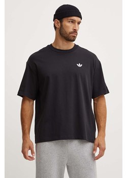 adidas Originals t-shirt męski kolor czarny gładki IY7381 ze sklepu ANSWEAR.com w kategorii T-shirty męskie - zdjęcie 173800788
