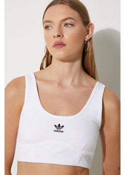 adidas Originals top Trefoil Bra kolor biały IN4116 ze sklepu PRM w kategorii Bluzki damskie - zdjęcie 173802598