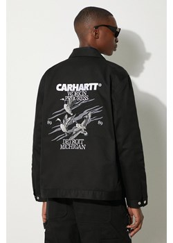 Carhartt WIP kurtka bawełniana Ducks Jacket kolor czarny przejściowa I033699.89XX ze sklepu PRM w kategorii Kurtki męskie - zdjęcie 173802647