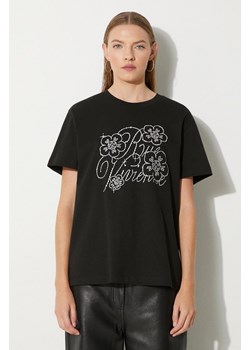 Kenzo t-shirt bawełniany Constellation Emb damski kolor czarny FE62TS1434SG.99J ze sklepu PRM w kategorii Bluzki damskie - zdjęcie 173802718
