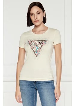 GUESS T-shirt CHERRY FLOWER | Slim Fit ze sklepu Gomez Fashion Store w kategorii Bluzki damskie - zdjęcie 173803427