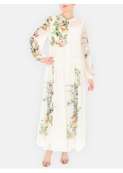 Długa wizytowa sukienka w kwiaty Potis & Verso Florencja ze sklepu Eye For Fashion w kategorii Sukienki - zdjęcie 173803575