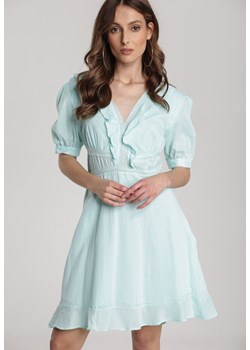 Miętowa Sukienka Eluthelia ze sklepu Renee odzież w kategorii Sukienki - zdjęcie 173805488