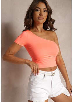 Pomarańczowy Top na Jedno Ramię Camorea ze sklepu Renee odzież w kategorii Bluzki damskie - zdjęcie 173805758