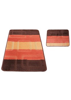 Brązowe nowoczesne dywaniki łazienkowe - Amris 3X ze sklepu Edinos.pl w kategorii Dywaniki łazienkowe - zdjęcie 173806219