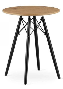 Dębowy skandynawski stół z czarnymi nogami - Emodi 3X ze sklepu Edinos.pl w kategorii Stoły - zdjęcie 173806226