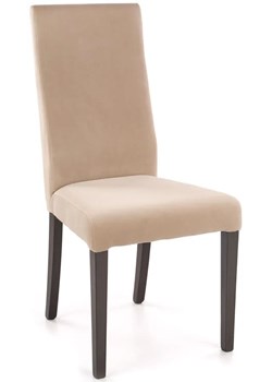 Beżowe krzesło tapicerowane do salonu nowoczesnego - Ulto 3X ze sklepu Edinos.pl w kategorii Krzesła - zdjęcie 173806377