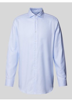 Koszula biznesowa o kroju regular fit z fakturowanym wzorem ze sklepu Peek&Cloppenburg  w kategorii Koszule męskie - zdjęcie 173806825