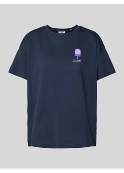 T-shirt z nadrukiem z logo model ‘FRANCES’ ze sklepu Peek&Cloppenburg  w kategorii Bluzki damskie - zdjęcie 173806875