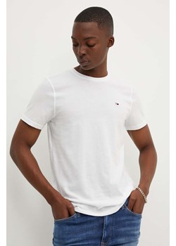Tommy Jeans t-shirt bawełniany 2-pack kolor biały z aplikacją ze sklepu ANSWEAR.com w kategorii T-shirty męskie - zdjęcie 173811416