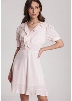 Jasnoróżowa Sukienka Eluthelia ze sklepu Renee odzież w kategorii Sukienki - zdjęcie 173812077