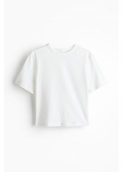 H & M - Krótki top sportowy DryMove - Biały ze sklepu H&M w kategorii Bluzki damskie - zdjęcie 173812097