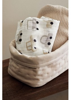 H & M - Kocyk niemowlęcy z muślinu - Biały ze sklepu H&M w kategorii Kocyki dziecięce - zdjęcie 173812098