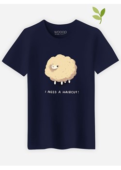 WOOOP Koszulka &quot;Haircut Sheep&quot; w kolorze granatowym ze sklepu Limango Polska w kategorii T-shirty męskie - zdjęcie 173813376