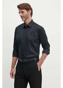 Karl Lagerfeld koszula męska kolor czarny regular z kołnierzykiem klasycznym 542600.605929 ze sklepu ANSWEAR.com w kategorii Koszule męskie - zdjęcie 173815155