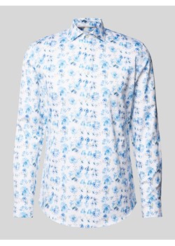 Koszula biznesowa o kroju slim fit z tkaniny two-ply ze sklepu Peek&Cloppenburg  w kategorii Koszule męskie - zdjęcie 173815826