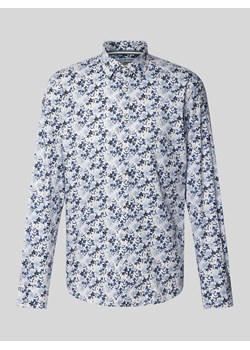 Koszula casualowa o kroju slim fit z kwiatowym wzorem na całej powierzchni ze sklepu Peek&Cloppenburg  w kategorii Koszule męskie - zdjęcie 173816069