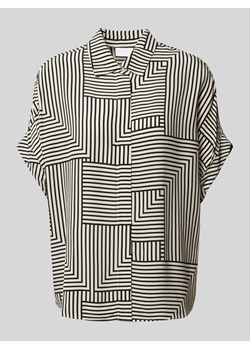 Bluzka koszulowa z krytą listwą guzikową ze sklepu Peek&Cloppenburg  w kategorii Koszule damskie - zdjęcie 173816166