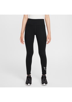 Legginsy dla dużych dzieci (dziewcząt) Nike Sportswear Classic - Czerń ze sklepu Nike poland w kategorii Spodnie dziewczęce - zdjęcie 173816547