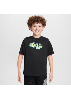 Koszulka dla dużych dzieci (chłopców) Nike Dri-FIT Multi - Czerń ze sklepu Nike poland w kategorii T-shirty chłopięce - zdjęcie 173816585