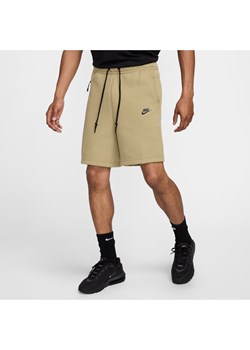 Spodenki męskie Nike Sportswear Tech Fleece - Brązowy ze sklepu Nike poland w kategorii Spodenki męskie - zdjęcie 173816655