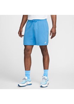Męskie swobodne spodenki z dzianiny dresowej Nike Club - Niebieski ze sklepu Nike poland w kategorii Spodenki męskie - zdjęcie 173816718