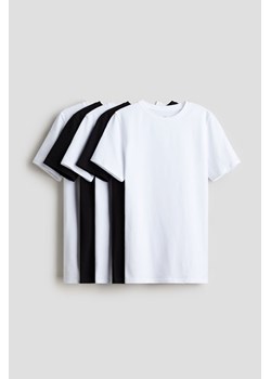H & M - T-shirt z bawełnianego dżerseju 5-pak - Biały ze sklepu H&M w kategorii T-shirty chłopięce - zdjęcie 173816979