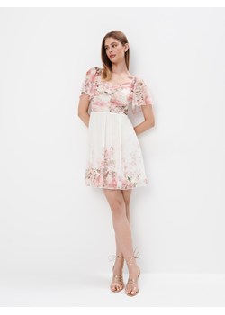 Mohito - Sukienka mini z kwiatowym printem - kremowy ze sklepu Mohito w kategorii Sukienki - zdjęcie 173821027