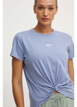 Dkny t-shirt bawełniany damski kolor fioletowy DP3T8521 ze sklepu ANSWEAR.com w kategorii Bluzki damskie - zdjęcie 173821259