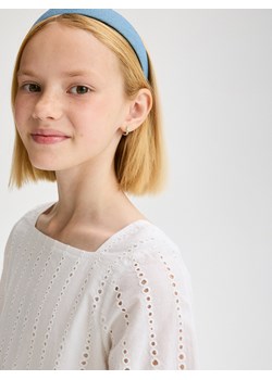 Reserved - Bluzka ażurowa - złamana biel ze sklepu Reserved w kategorii Bluzki dziewczęce - zdjęcie 173821569