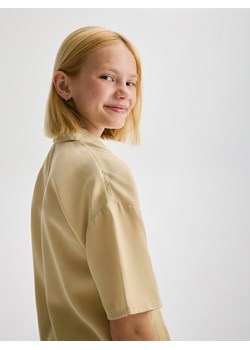 Reserved - Koszula z wiązaniem - beżowy ze sklepu Reserved w kategorii Koszule dziewczęce - zdjęcie 173821578