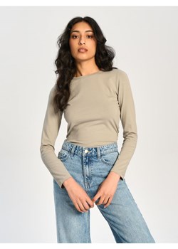 Sinsay - Koszulka z długimi rękawami - szary ze sklepu Sinsay w kategorii Bluzki damskie - zdjęcie 173822258