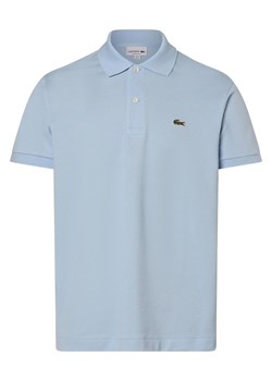 Lacoste Męska koszulka polo Mężczyźni Bawełna jasnoniebieski jednolity ze sklepu vangraaf w kategorii T-shirty męskie - zdjęcie 173822397