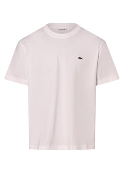 Lacoste Koszulka męska Mężczyźni Bawełna biały jednolity ze sklepu vangraaf w kategorii T-shirty męskie - zdjęcie 173822398