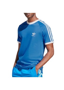 Koszulka adidas Adicolor Classics 3-Stripes Tee IN7745 - niebieska ze sklepu streetstyle24.pl w kategorii T-shirty męskie - zdjęcie 173822786