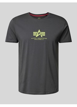 T-shirt z nadrukiem z logo ze sklepu Peek&Cloppenburg  w kategorii T-shirty męskie - zdjęcie 173822998
