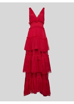 Sukienka wieczorowa z dekoltem w serek ze sklepu Peek&Cloppenburg  w kategorii Sukienki - zdjęcie 173824518