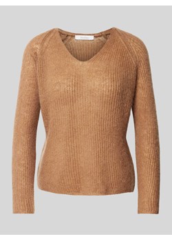 Sweter z dzianiny z fakturowanym wzorem model ‘FRESIS’ ze sklepu Peek&Cloppenburg  w kategorii Swetry damskie - zdjęcie 173824555