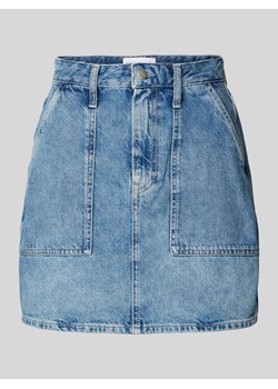 Spódnica jeansowa z bocznymi,wpuszczanymi kieszeniami model ‘LINE’ ze sklepu Peek&Cloppenburg  w kategorii Spódnice - zdjęcie 173824595