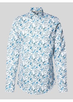 Koszula biznesowa o kroju slim fit z tkaniny two-ply z bardzo długim rękawem ze sklepu Peek&Cloppenburg  w kategorii Koszule męskie - zdjęcie 173824609