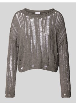 Sweter z dzianiny z ażurowym wzorem model ‘MARY’ ze sklepu Peek&Cloppenburg  w kategorii Swetry damskie - zdjęcie 173824628