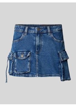 Spódnica jeansowa z nakładanymi,wpuszczanymi kieszeniami model ‘JANEL’ ze sklepu Peek&Cloppenburg  w kategorii Spódnice - zdjęcie 173824629