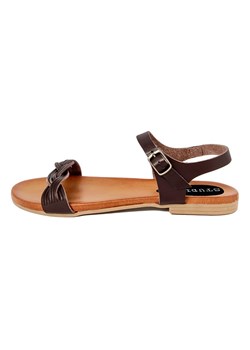 Studio 88 Skórzane sandały w kolorze brązowym ze sklepu Limango Polska w kategorii Sandały damskie - zdjęcie 173824938