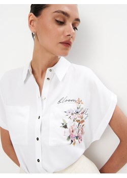 Mohito - Koszula z wiskozy - biały ze sklepu Mohito w kategorii Koszule damskie - zdjęcie 173825477